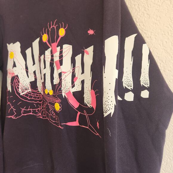 Nickelodeon Aaahhh!!! Real Monsters Men's Size Medium Black Crew‎ New NWT 90's - Picture 3 of 10